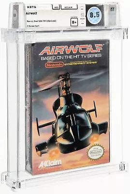 AIRWOLF NES Nintendo WATA Graded 8.5 B+ New & Factory Sealed With H-Seam! • $150