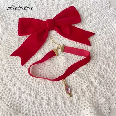 Madoka Magica Kaname Madoka Costume Accessories COS Pendant Necklace Bow Tie  • $22.86