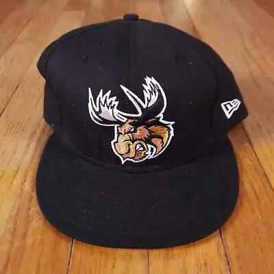 Manitoba Moose Ahl Minor League Hockey New Era Fitted Baseball Hat Size 7 3/4 • $49.99