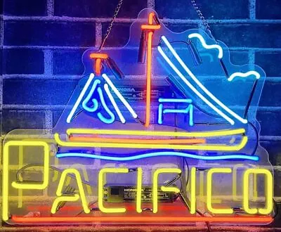 Cerveza Pacifico Sailboat Beer Acrylic 20 X16  Neon Light Sign Lamp Wall Decor • $109.99