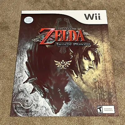 Wii 30” X 36” The Legend Of Zelda Twilight Princess 2006 Store Display Poster! • £265.48