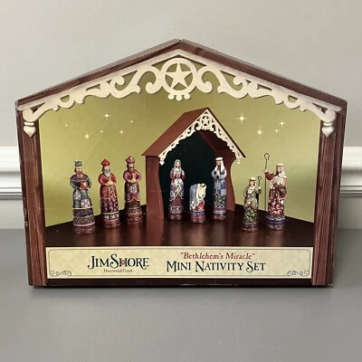 $49.99 • Buy Jim Shore Bethlehem's Miracle Mini Nativity Set Heartwood Creek Christmas