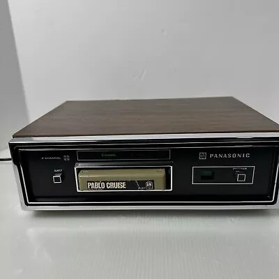 Panasonic RS-845US 4 Channel/Stereo 8 Track Tape Player Deck.  New Belt. • $200