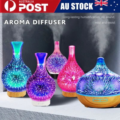 $29.09 • Buy Firework Aromatherapy Diffuser 3D Aroma Essential Oils Ultrasonic Air Humidifier