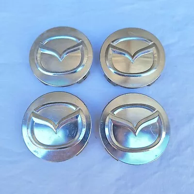 Mazda Alloy Wheel Centre Caps Genuine Set Rim 2112 55mm Hubcaps EOM Badge Rim • $39