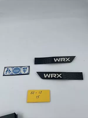 2015 2016 Subaru WRX Black Fender Badge Emblem Set Limited Pair • $45.91