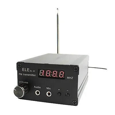 EL-07 0.5W/5W Stereo FM Transmitter Wireless Audio Broadcast Radio Transmitter • $67.15