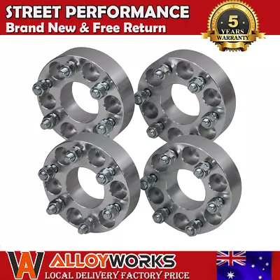 4PCS Aluminium 38mm Wheel Spacers 6 Stud 6x114.3 12X1.25 For Nissan Navara D40 • $154.95