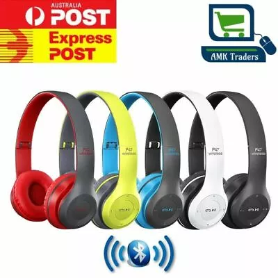 Noise Cancelling Wireless Headphones Bluetooth 5 Earphone Headset With Mic HotAU • $14.99