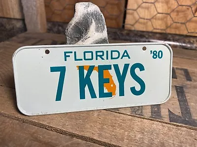 Vintage Wheaties Cereal Miniature Bike Metal State License Plate ~ Florida • $8.99