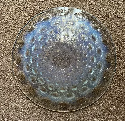 R.lalique Bowl Opalescent 25cm Diam1932 Sign2 Small Flea Bite  Or Mould • £280