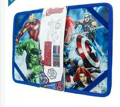 NEW Marvel The Avengers Travel Desk Activity Set Hulk Thor Iron Man • $9.99