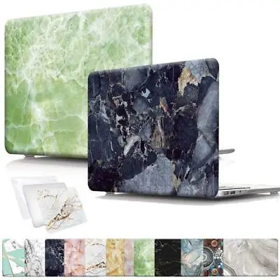 Print Marble Laptop Shell Case Cover - For MacBook Air Pro Retina 11 12 13 15 16 • £5.99