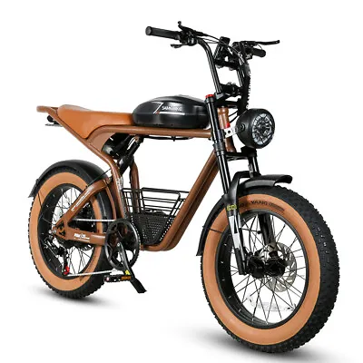 20  Electric Bicycle 1000w Fat Tire Motorcycle Mountain MBT Desert Sand E-Bike • $1599.99