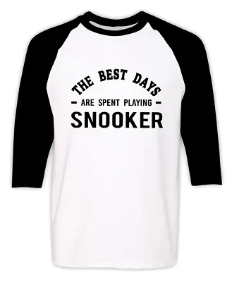Funny Snooker Player Raglan T Shirt 8 Ball Pool Billiards Lover Gift Shirt • $25.99