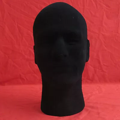 Head Model Sturdy Mold Foam Flocking Black Mannequin Model Head  • $11.43