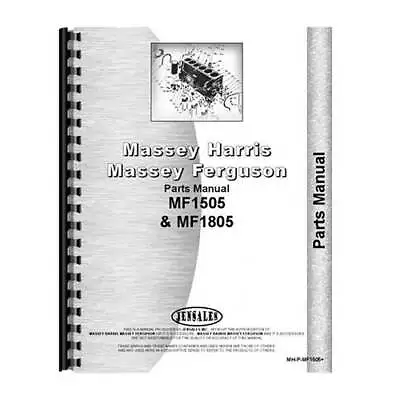 Parts Manual Fits Massey Ferguson 1505 1805 • $75.94
