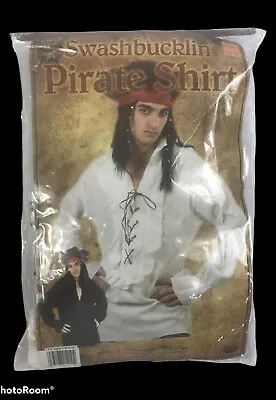 SWASHBUCKLIN' Pirate Shirt Adult Halloween Costume • $16.63