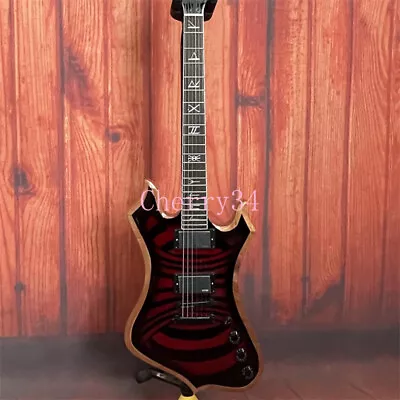 Red Zakk Wylde Nomad Redrum Vortex Electric Guitar 2 Humbuckers Black Hardware • $299