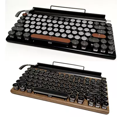 Steampunk Typewriter Mechanical Keyboard 83 Keys Bluetooth Wireless Dual Modes • $162