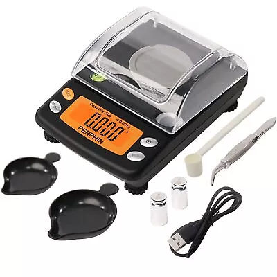 Digital Milligram Scale USB 50g 0.001g Precision LCD Display 6 Weighing Units • $27.92