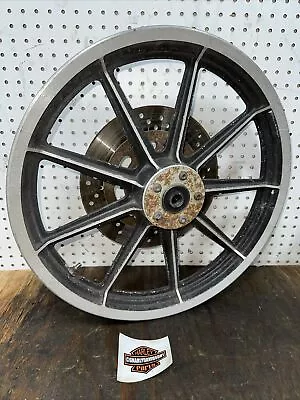 84-99 Harley Davidson 19x2.15” 19” 9 Spoke Mag Rim Wheel FXR Dyna Sportster 694 • $222
