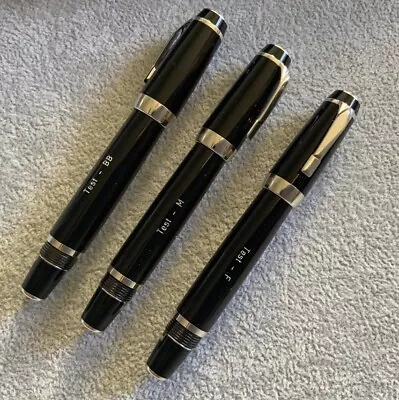 Montblanc Boheme Noir Fountain Pen - Test Pens Broad Nib • $425