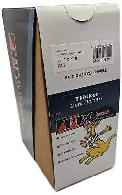 (Box Of 30) Pro-Mold Thick Card Mini Snap Tite Holders 70pt For Thicker Cards • $32.95