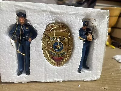 Vanmark  Blue Hats Of Bravery Police 3 Ornament Occupational NIB • $24.99