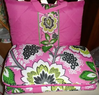 Vera Bradley Priscilla Pink Picnic Tote And Picnic Blanket • $115