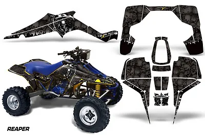 ATV Graphic Kit Quad Decal Wrap For Suzuki Quadracer LT500R 1987-1990 REAPER BLK • $169.95