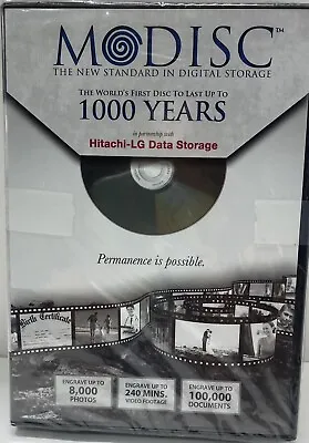 Modisc The Standard In Digital Storage Hitachi-Lg Data Last 1000 Years New  • $22.99