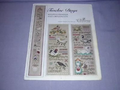 Victoria Sampler Twelve Days Bellpull Sampler & Ornaments Pattern • $24.99