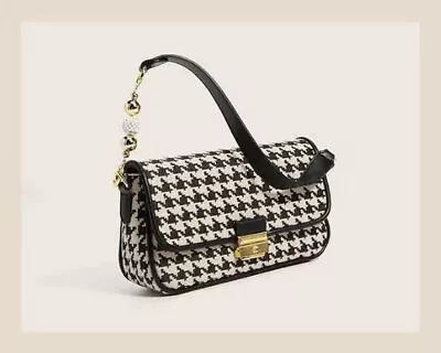 Luxury Houndstooth Pattern Shoulder Bag Chic Bag For Her Accessroy Bag  • £25