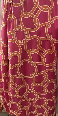 Echo Design CATALINA Queen Duvet Cover Bright Pink/Orange Cotton EUC! • $55