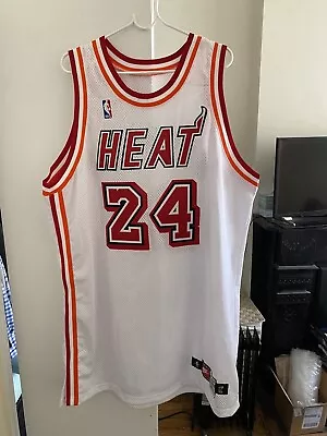 Vintage Jamal Mashburn Miami Heat Nike Pro Cut Game Issued Jersey  52 + 4 • $2300