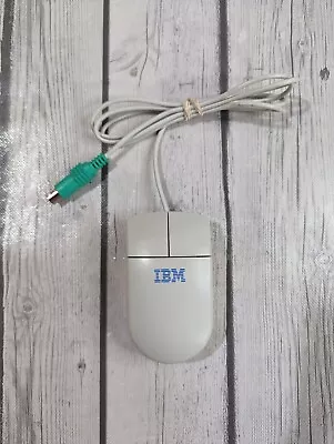 Vintage IBM MU08J Two Button Mouse PS/2 Compatible Trackball - TESTED & WORKING • $20