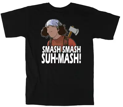 Kai Hatchet Wielding Hitchhiker Smash Suh-mash Meme Unisex T-Shirt • $17.99