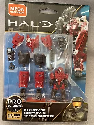 Mega Construx HALO Pro Builders BREACHER EXOSUIT Figure GLB72 Mattel NEW • $17.09