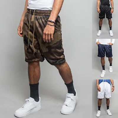 Men's Basic Workout Athletic Gym Jersey Mesh Basketball Shorts  S~5XL   JS01-E1H • $14.95