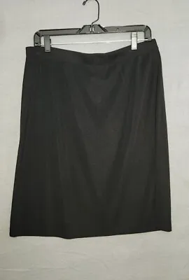 Exclusively Misook Womens Acrylic Knit Straight Skirt Pencil Black Sz XL  • $39.95