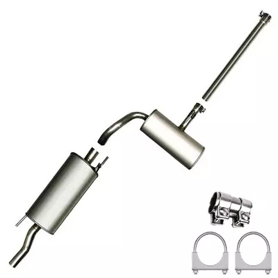 Stainless Steel Resonator Muffler Exhaust System Fits: 1997-1999 VW Cabrio 2.0L • $196.74