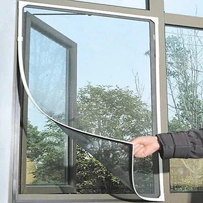 Window Curtain Net Mesh Screen Summer Mosquito Fly Bug Insect Block Closer New  • $6.75