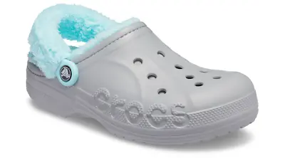 Crocs Men's And Women's Slippers - Baya Lined Fuzz Strap Clogs House Shoes • $49.99