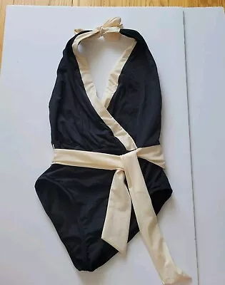 Allen B By Allen Schwartz Black White Pin-up Swimsuit  Sz 8 • $17.99