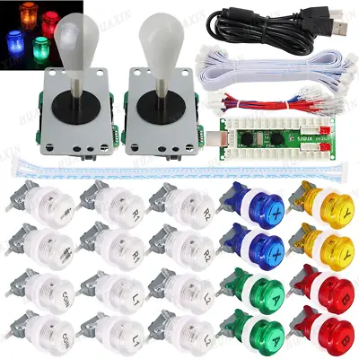 DIY Arcade Game Kit LED Push Button Joystick For PC MAME Raspberry Pi • $79