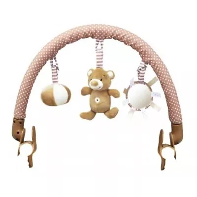 Bear Design Kids Cot Arch Toy Kikka Boo Playful Toys Plush Chime Bell 0m + • £7.99