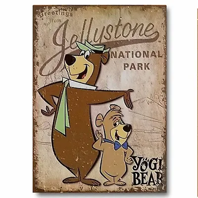Yogie Bear Welcome To Jellystone Animated Series Artwork Printed On Sheet Metal • £3.99