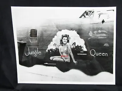 WWII B-24 Liberator Jungle Queen Nose Art Photograph Free Shipping • $12