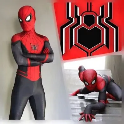 Spider-Man：Far From Home Costume Kids Jumpsuit Halloween Cosplay Bodysuit Gift • $13.29